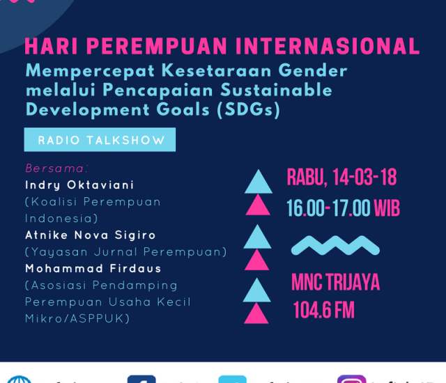 Radio Talkshow: Mempercepat Kesetaraan Gender melalui Pencapaian SDGs