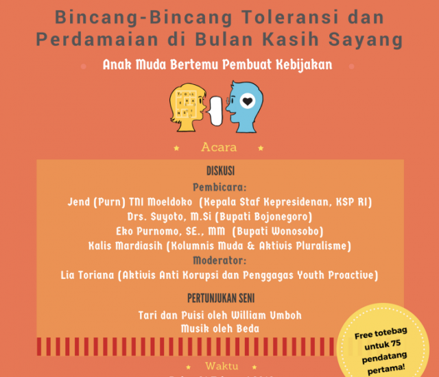 Takshow: Bincang-Bincang Toleransi dan Perdamaian di Bulan Kasih Sayang