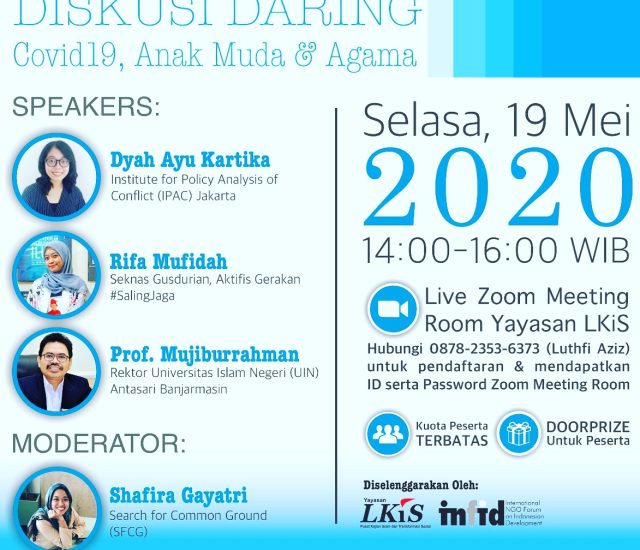 Diskusi Daring: Covid-19, Anak Muda & Agama
