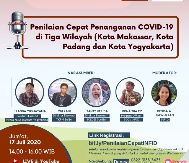 INFID Webinar SDGs Ke-4, Penanganan COVID-19 di daerah