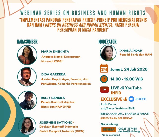 INFID WEBINAR SERIES ON BUSINESS AND HUMAN RIGHTS