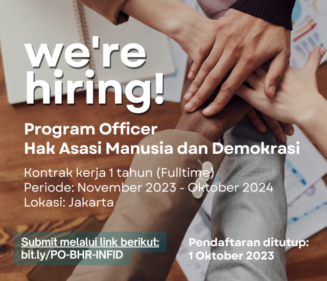 Program Officer Hak Asasi Manusia dan Demokrasi