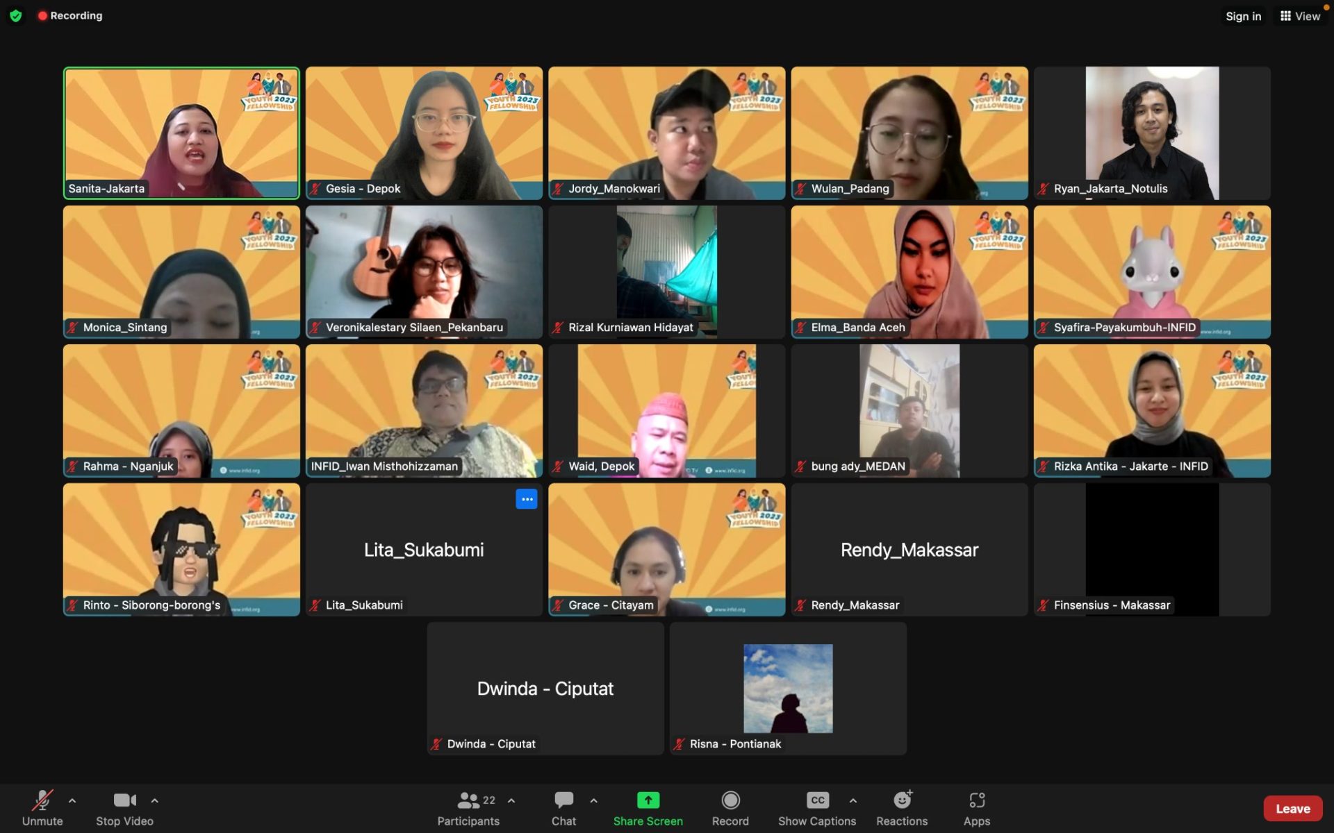 Workshop Virtual Youth Fellowship 2023