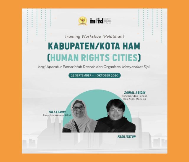 Pelatihan tentang Kabupaten/Kota HAM bagi Pemerintah Daerah dan Aktivis Masyarakat Sipil (22 September – 1 Oktober 2020)